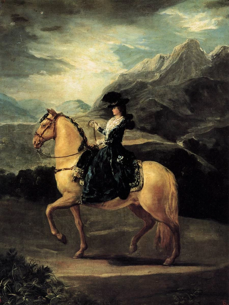 Ritratto di María Teresa de Vallabriga on Horseback - Galleria degli Uffizi, Florence